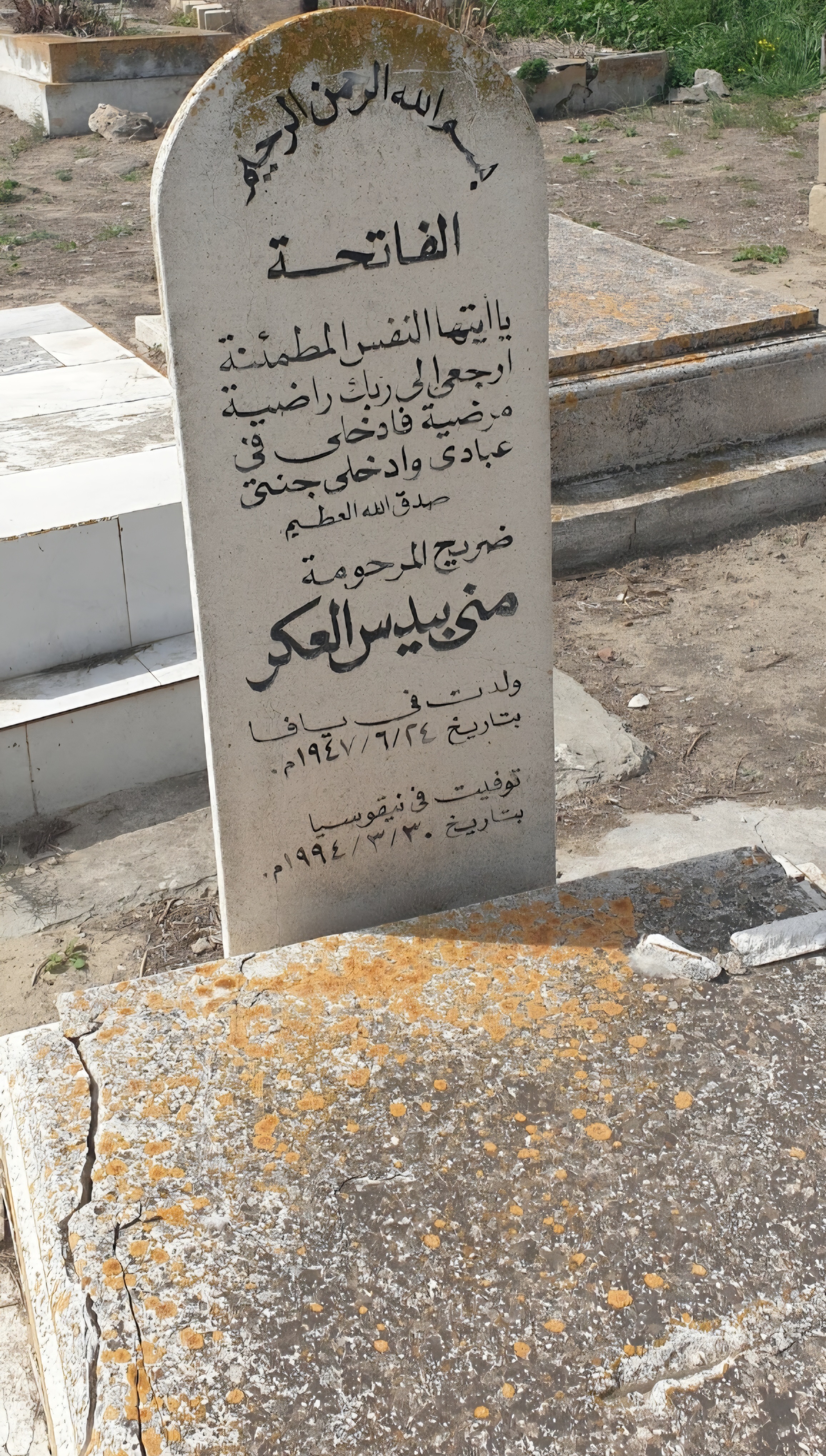 قبر منى بيدس العكر