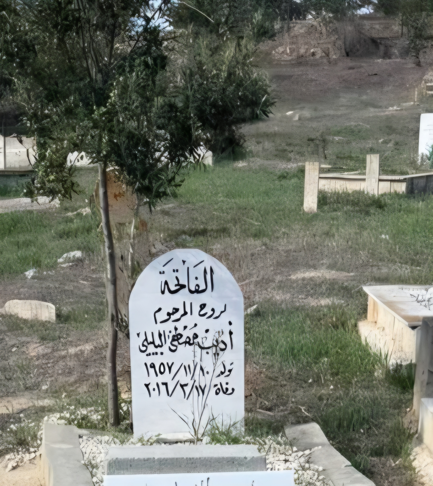 قبر أديب مصطفى ألبليلي